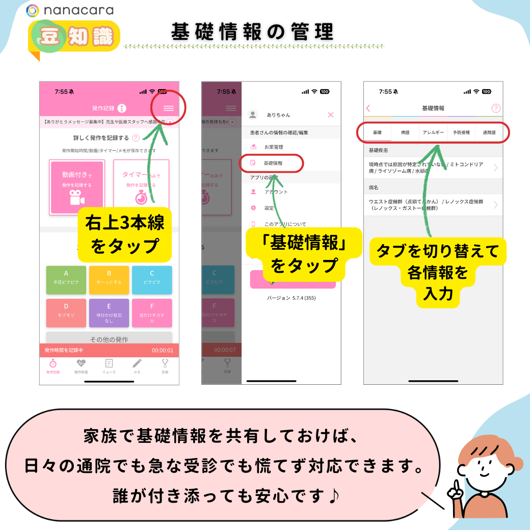 基礎情報の管理