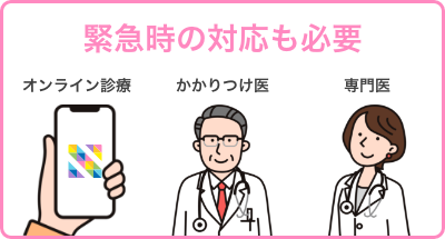 緊急時の対応も必要 オンライン診療×かかりつけ医×専門医